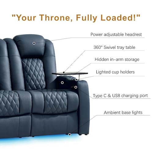 Luxury recliner sofa home theater