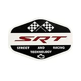 SRT Badge Decal | Premium Performance Logo Sticker | 4 Inch Licensed Dodge Emblem | Indoor Outdoor Quality