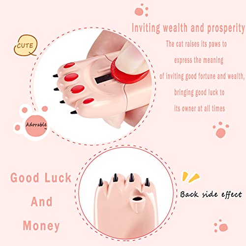 Encendedor con diseño de pata de gato y llama ajustable miniatura 5