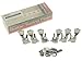 Wilkinson 3L3R Chrome E-Z Post Guitar Tuners EZ Post Guitar Tuning Keys Pegs Machine Heads with Tulip Button for Les Paul or Acoustic Guitar