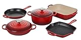 Le Creuset Signature 7 Piece Cookware Set Cerise
