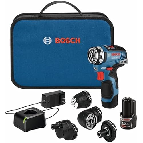 BOSCH GSR12V-300FCB22 12V Max Drill/Driver 5-In-1 Flexiclick® System