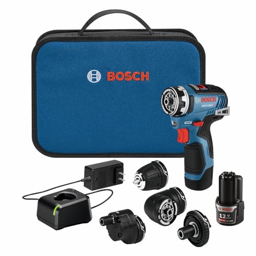 BOSCH GSR12V-300FCB22 12V Max Drill/Driver 5-In-1 Flexiclick System