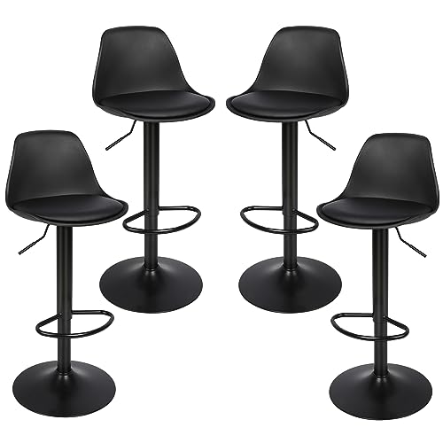 Taburetes Altos de Cocina con Respaldo Giratorio Marca RELOVE