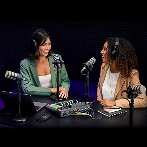 Image of Rode PodMic Dynamic Podcast Microphone with Gator GFW-MIC-0501 Desktop Mic Stand, XLR Cable and StreamEye Polishing Cloth