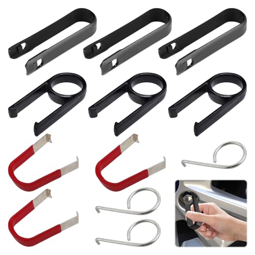 Grosion 12Pcs Wheel Bolt Cap Cover Removal Tool,Universal Wheel Nut Cover Removal Tool,Wheel Cap Removal Tool, Tweezers Bolt Nut,for Most Types Cars Wheels