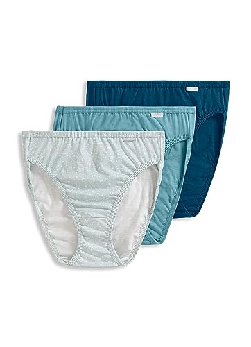 Image of Jockey Women's Underwear Plus Size 100% Cotton Elance French Cut - 3 Pack