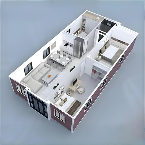 Portable Modular Tiny Home for Sale | Expandable Prefabricated House with 1-4 Bedrooms,Fully Equipped Kitchen & Bathroom | Foldable Mobile Home for Off-Grid Living,Vacation & Temporary Housing - Image 5