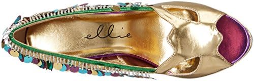 Ellie Shoes Women's 414-masquerade Slide Pump, Gold, 8 M US | Image 4