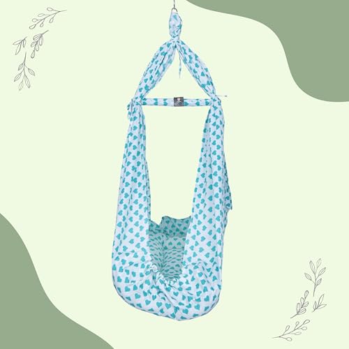Image of U2CUTE Baby Cradles, Baby JHULA, JHOOLA! New Born Baby Hanging Swing Cradle, HOT Deal Wholesale Price(Sweety)(Light Green)