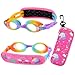 RUIGAO Kids Swim Goggles Age 2-6, Toddler Goggles No Hair Pull,UV Protection/Anti Fog/Padded HeadBand (1PK Kids -Unicorn)