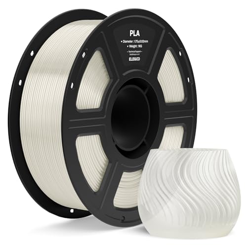 Image of ELEGOO PLA Filament 1.75mm Translucent 1KG, 3D Printer Filament Dimensional Accuracy + /- 0.02mm, 1kg Spool(2.2lbs) Fit Most FDM 3D Printers