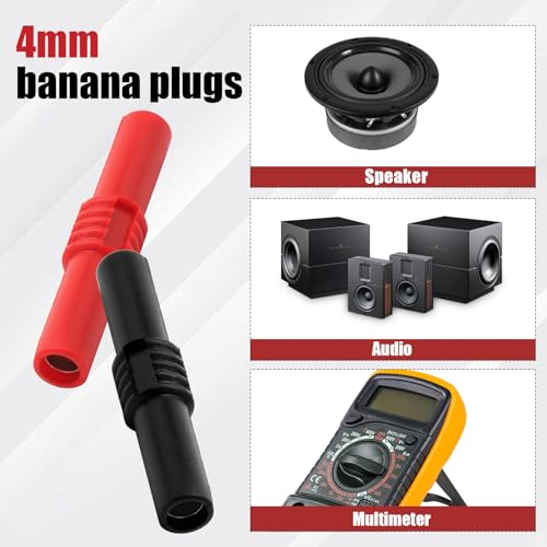 Conector Banana 4mm hembra pack 10 piezas miniatura 4