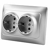 Basis: Universal-Monoblock-Doppelsockel mit 16 A, hergestellt aus langlebigen Materialien, ideal für elektrische Installationen