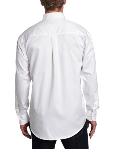 Wrangler Men's Western George Strait One Pocket Button Long Sleeve Woven Shirt,White,XL
