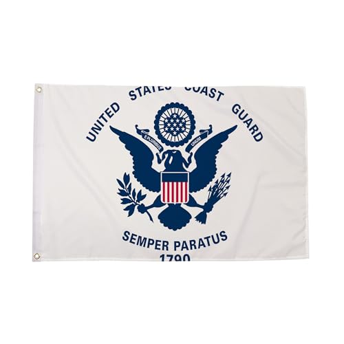 Bordi cuciti Flag Wholesaler Us Coast Guard, Bandiera Unisex, Multi-Colour, L