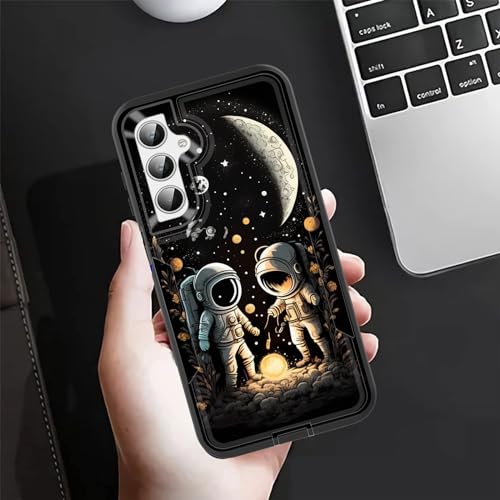 BFUKVOU for Galaxy A15 5G Case, Dust-Proof Port Cover, Full Body Silicone Rubber Covered, Non-Slip Drop-Proof Phone Case for Samsung Galaxy A15 5G 6.5 inch 2023,Space Astronaut - image 6