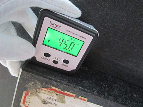 Ticktocktools AZC-TON-88 Digital Angle Finder By Ticktocktools - Magnetic Mini Level And Bevel Gauge - Woodworking With Table Or Miter Saw thumb #2