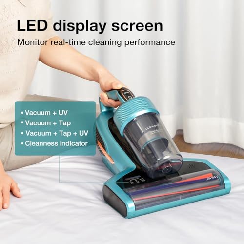 Jimmy Mattress Vacuum Cleaner, Bed Vacuum Cleaner with UV-C & Ultrasonic & 5s Quick Heating, 16Kpa Suction 480W Handheld Vacuums for Dust & Pet Hair with HEPA(BX7 Pro, Corded)