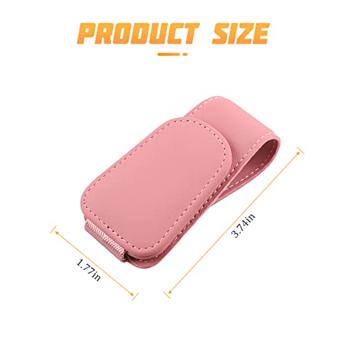 Image of AICEL Sunglasses Holders for Car Sun Visor, Leather Eyeglasses Hanger Mounter, Magnetic Glasses Holder and Ticket Card Clip, Auto Interior Accessories Universal for SUV Pickup Truck