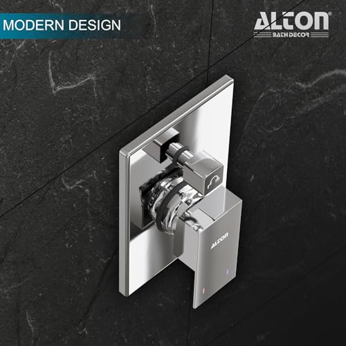 Image of ALTON EDGE, Brass, Concealed Body High Flow Diverter With Exposed Part Kit | Bathroom Shower System | Bathroom Mixer | Chrome Finish