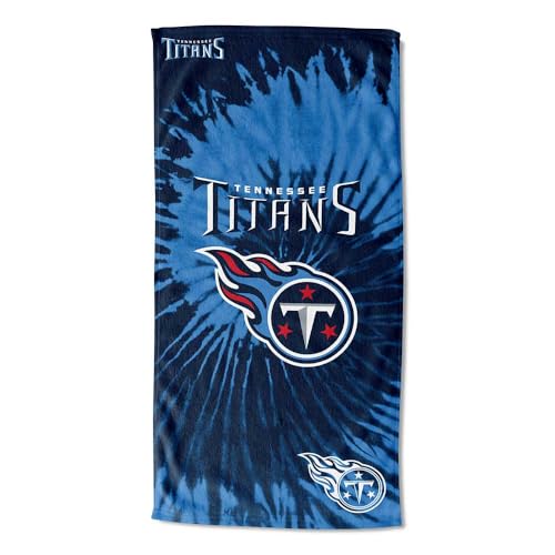 Image of Northwest NFL Tennessee Titans Unisex-Adult Beach Towel, 30 inch x 60 inch, Psychedelic