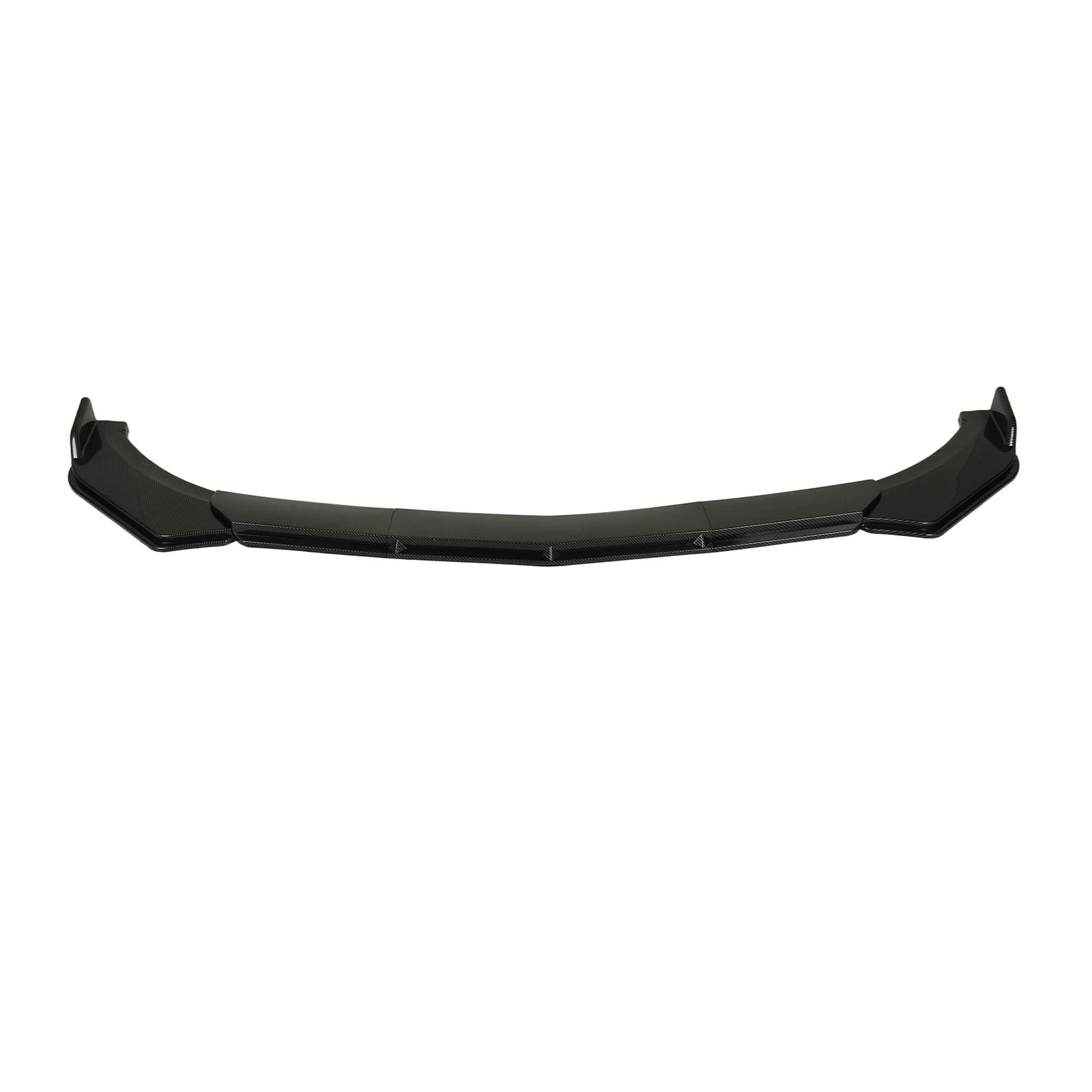 Spoiler Przedniego Zderzaka Splitter Lip 110-140cm Uniwersalny Regulowany Zestaw Karoseryjny do Siedzenia z Tworzywa ABS (styl z włókna węglowego)