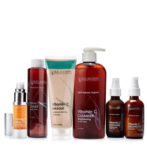 RD-Alchemy-Natural-Products-Vitamin-C-Skincare-Set-Fade-Sun-Spots-Age-Spots-and-Freckles-while-Tightening-and-Firmng-Skin-and-Refining-Pores-with-Pure-Vitamin-C-Hyaluronic-Acid-and-More RD Alchemy Natural Products - Vitamin C Skincare Set - Fade Sun Spots, Age Spots, and Freckles while Tightening and Firmng Skin and Refining Pores with Pure Vitamin C, Hyaluronic Acid, and More! - Image 1