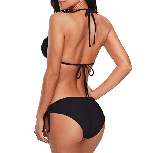 image for Zando Womens Two Piece Swimsuit with Tie Side Bottom Triangle Swimming