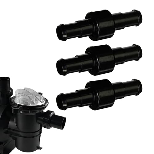 Conector de manguera de limpieza de piscina, 3 tuercas de manguera de máquina de limpieza de piscina, acoplamiento de conector de tubo multifuncional para herramientas de lavado de estanques