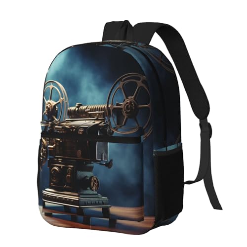 Mochila de viaje Old Movie Projector para mujeres y hombres, funda para laptop de 15.6 pulgadas, impermeable para trabajo y negocios miniatura 6