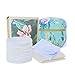 Lot x 14 pieces Coton demaquillant lavable zero déchet cadeau parfait pour offrir à sa femme, son bebe ou un homme avec rangement maquillage, chiffon microfibre eponge magique démaquillante visage bio