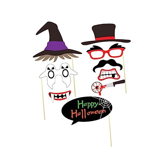 Accesorios de cabina de fotos Gadpiparty con 52 piezas variadas para fiesta de Halloween 3