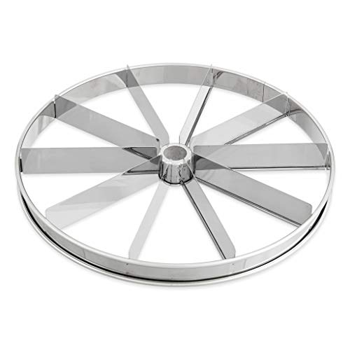 thermohauser Tortenteiler (Edelstahl rostfrei), 10er Einteilung, Durchmesser 33,0 cm