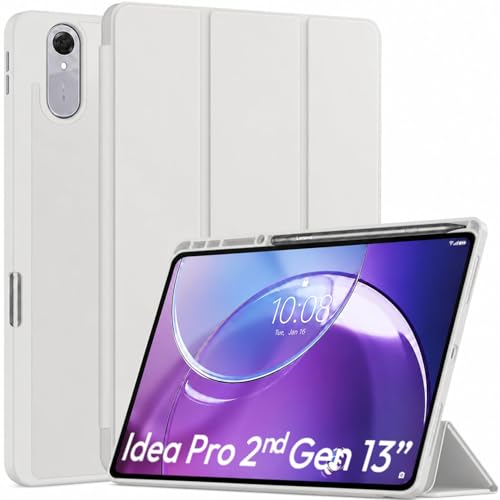 Image of ProElite Cover for Lenovo Idea tab Pro 2nd Gen 13 inch 2026 case Cover [with Pen Holder], Soft Flexible Flip Case Cover for Idea tab Pro 2nd Gen 13 inch 2026 [Recoil Series] - Grey