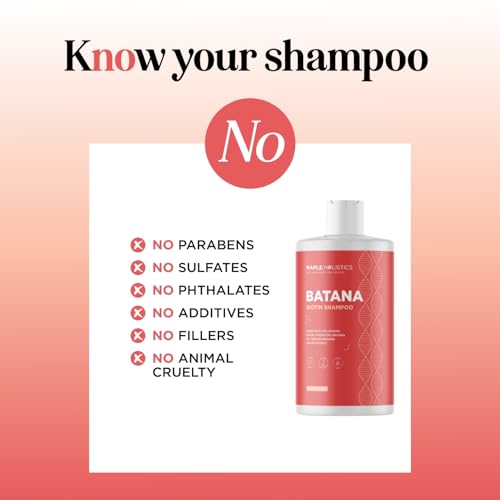 Image of Biotin & Batana Oil Shampoo for Thinning Hair - Volumizing Shampoo for Fine Hair with Onion B Vitamins Rosemary Argan & Tea Tree Oils - Paraben Silicone and Sulfate Free Vegan Formula (16 Fl Oz)