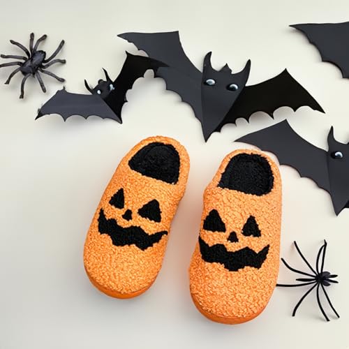 Image of Halloween Christmas Slippers Holiday Slipper House Shoes Home Slipper for Women Fuzzy Outdoor Indoor Bedroom Slippers