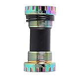 LIANYG Eje De Pedalier Bicicleta de montaña Soporte Inferior MTB Carretera Bike Axis Aleación de Aluminio Piezas de cronas Eje pedalier (Color : A)