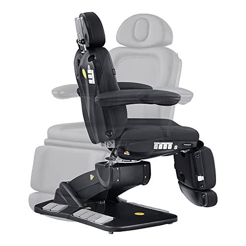 Beauty Spa Medical Treatment Bed 4 Motor Electrical Facial Medical Spa Tables With Rotating Seat - Logan In Black #TOP2