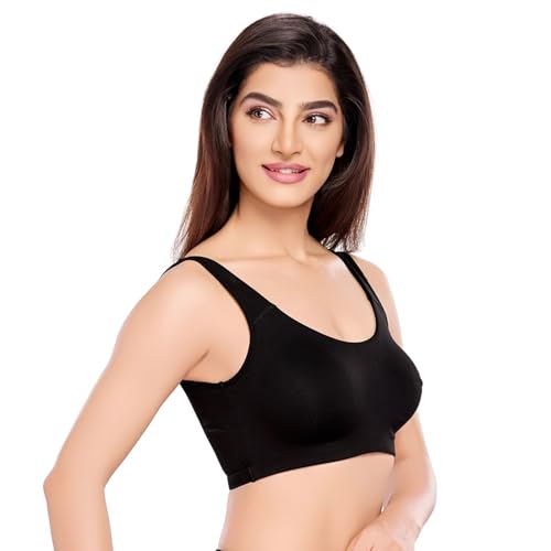 Image of juliet Non Padded Full Coverage Sports Bra for Women | Slip on Bra | Low Impact High Coverage Wireless Support Sports Bra JS 90