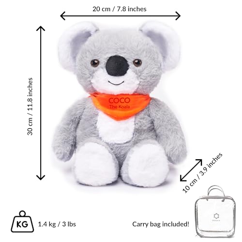 Image of ODOXIA Weighted Animals | 3.1lb Koala | Stuffed Weighted Plush for Kids, Adults | Weighted Stuffed Animals | Weighted Plushies | Weighted Plushie
