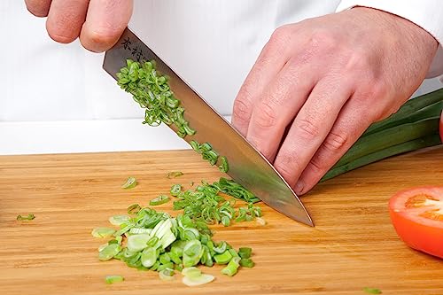 Image of Kimura Chef Knife, [Made in Japan], 8 inch Professional Kitchen Knife, Ultra Sharp High Carbon Molybdenum Stainless Steel Gyuto Knife, Chefs Knife with Ergonomic Handle - Japanese Chef's Knife