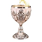 Genérico Mini Copa Cáliz,Mini Copa Cáliz | Copas de vino vintage de aleación de zinc de 30 ml | retro para el hogar, bar, boda, copa de regalo, copa de vino pequeña para cerveza, cóctel, whisky