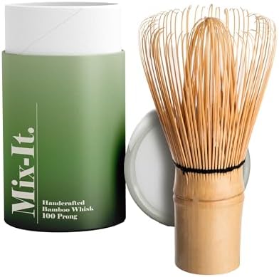 Premium Matcha Whisk – 100-Prong Traditional Bamboo Chasen | Mix-...