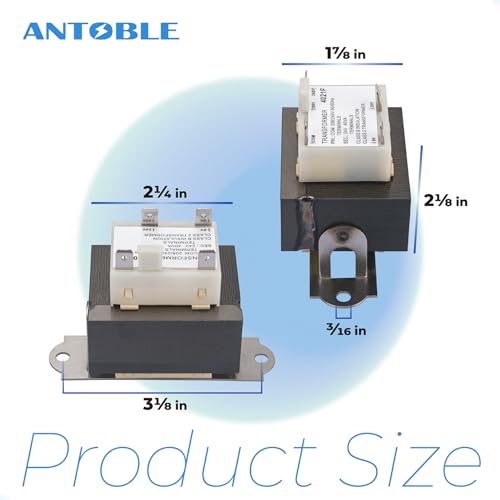 antoble 0130m00138s 240v to 24v transformer compatible with goodman amana 40va furnace transformers primary 208240v secondary 24v heater hvac replacement part class 2 control with foot mount