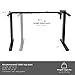 VIVO Electric Standing Desk Frame, Rear-Set Legs, Single Motor Memory Controller Height Adjustment, Frame Only, Black, DESK-100E-RB