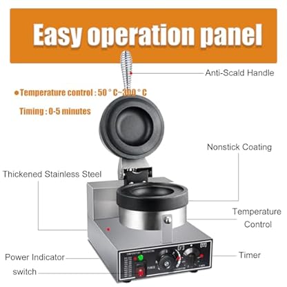 Eiscreme-Burger-Werkzeug Kommerzieller elektrischer Burger-Maker, 1200 W, elektrische Burger-Maschine, Eiscreme-Burger-Maker, Eiscreme-Füllmaschine, Hamburger-Maker-Sandwichpresse, für Home- – Bild 8