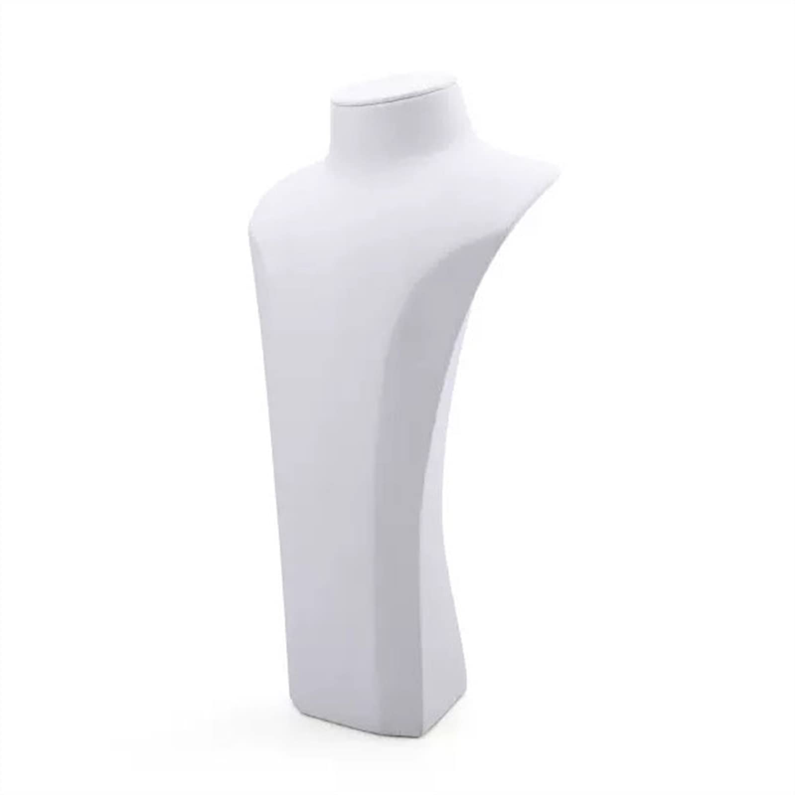 SBZIOJHDR jewellery stand, Necklaces Display Necklace Mannequin, Velvet Bust Stand Jewelry Rack(White,34cm)