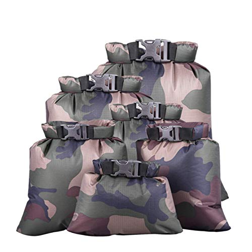 Mioke Bolsa Estanca,Bolsas Secas 6pcs Bolsa Impermeable,Bolsa Estanca Impermeable, Ligero para Nadar, Navegar, Hacer Rafting, Acampar, Hacer Kayak