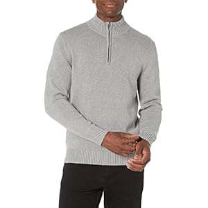 Goodthreads Men’s Soft Cotton Quarter-Zip Jumper